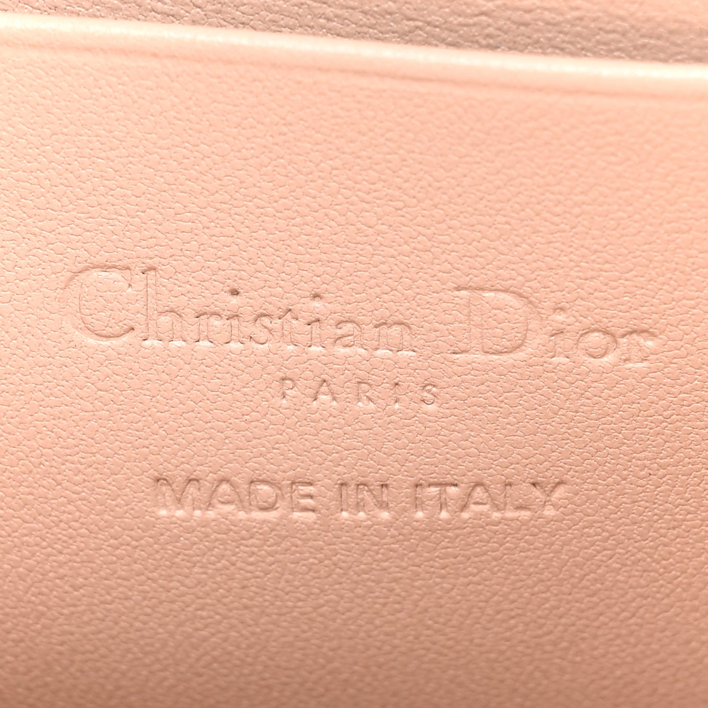 Lambskin Cannage Dioramour Lady Dior Phone Holder Light Pink