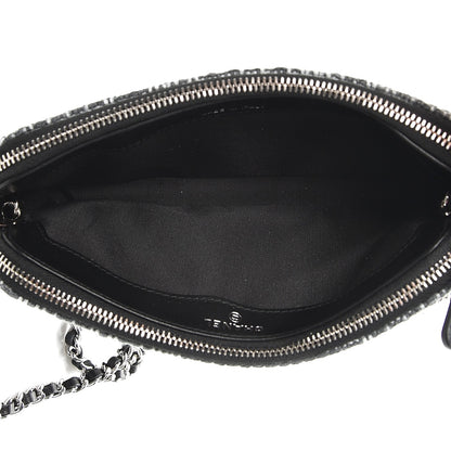Chanel Canvas Small Deauville Clutch With Chain Charcoal 5 of 8