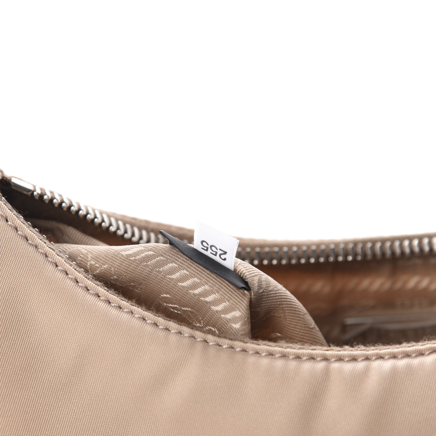 Re-Nylon Saffiano Mini Re-Edition 2005 Bag Cammeo