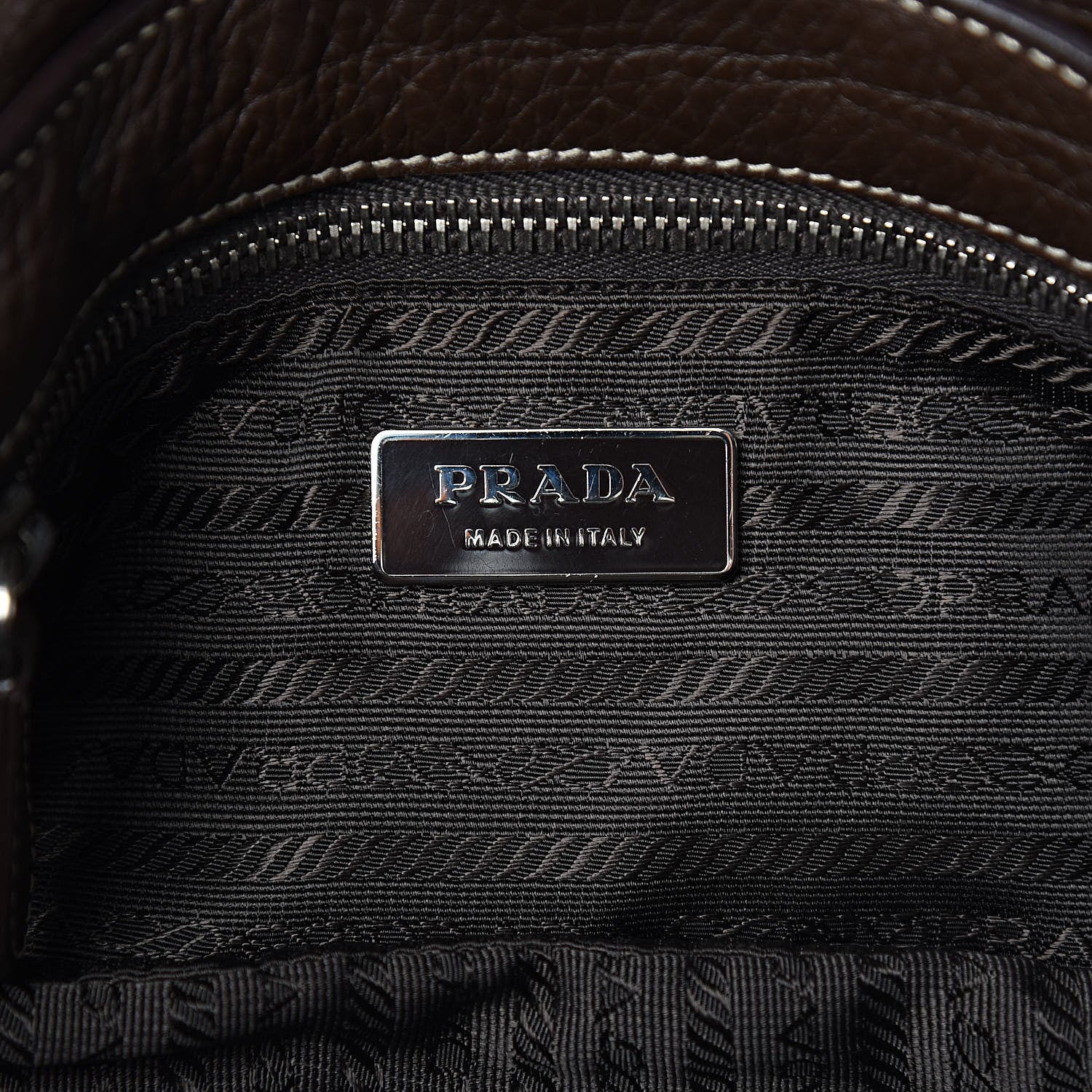 Prada Vitello Daino Shoulder Bag Caffe Naturale 6 of 10