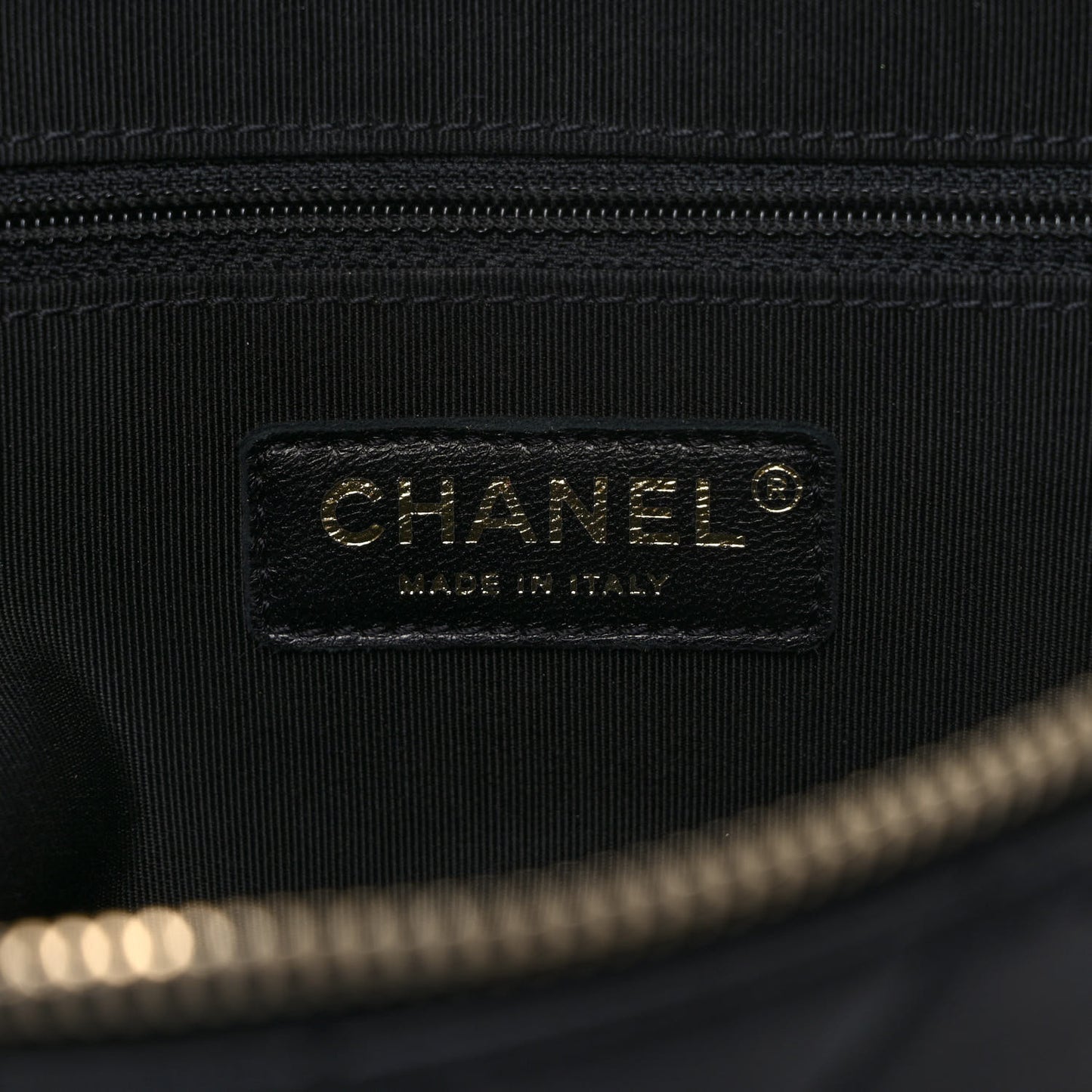 Lambskin Quilted Studded Waist Bag Fanny Pack Black