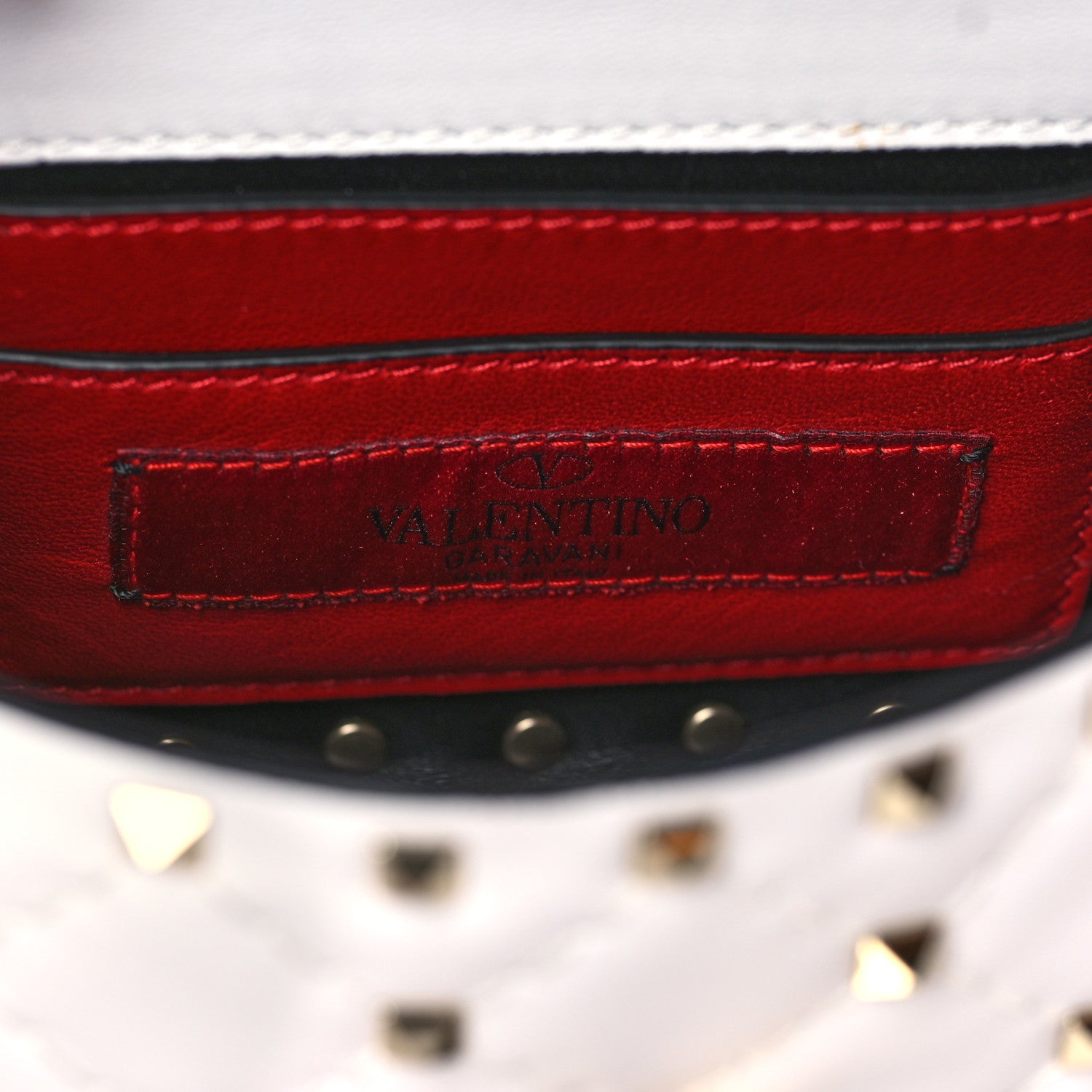 Valentino Garavani Nappa Micro Rockstud Spike Shoulder Bag Ivory 6 of 9