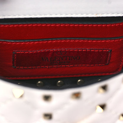 Valentino Garavani Nappa Micro Rockstud Spike Shoulder Bag Ivory 6 of 9