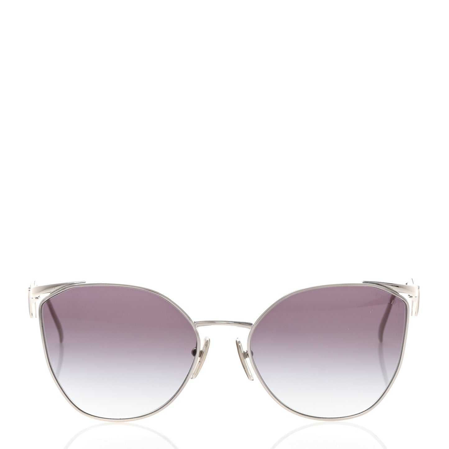 Metal Symbole Triangle Logo Sunglasses SPR50Z Silver Black