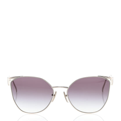 Prada Metal Symbole Triangle Logo Sunglasses SPR50Z Silver Black 2 of 7