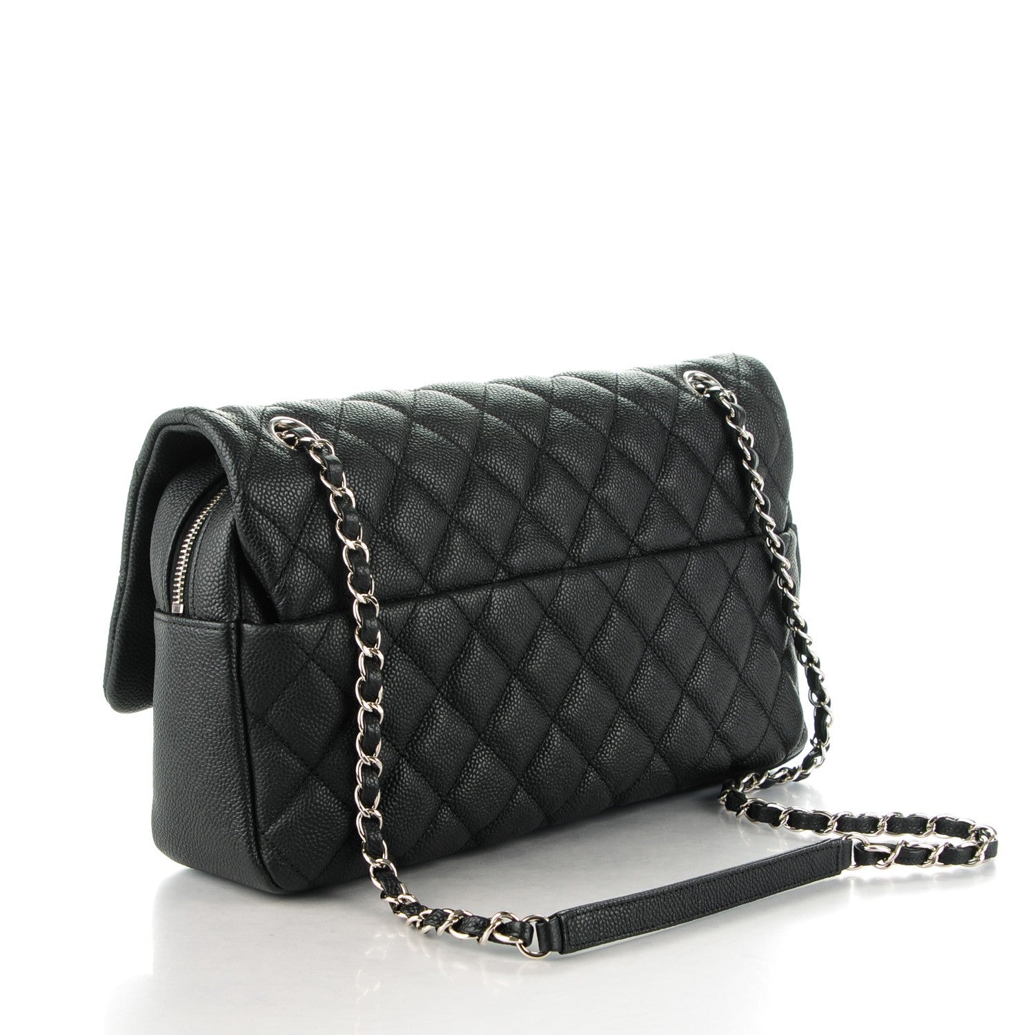 Chanel Caviar Quilted Jumbo Easy Flap Black 3 of 8