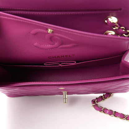 Chanel Lambskin Quilted Small Double Flap Purple 5 of 11