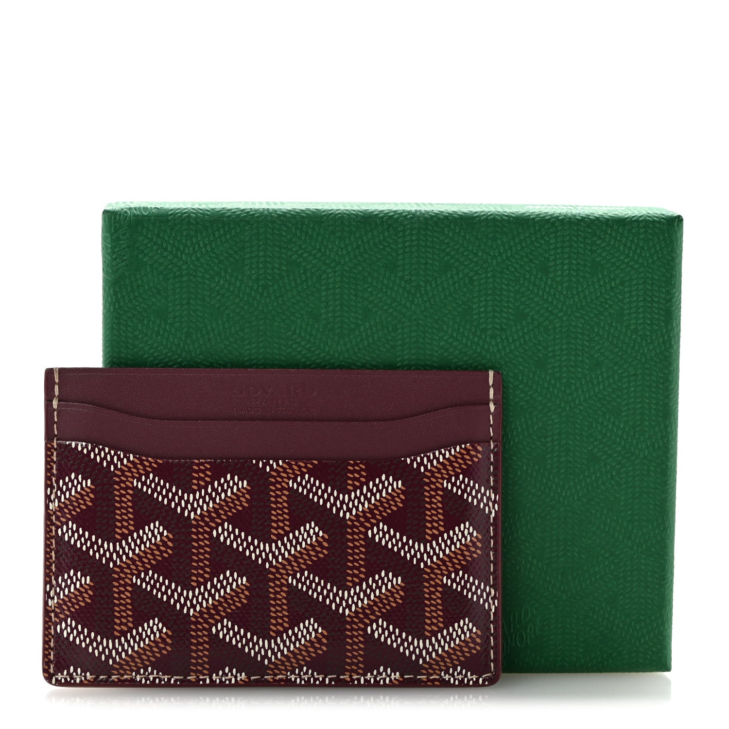 Goyard Goyardine Saint Sulpice Card Holder Bordeaux 8 of 8