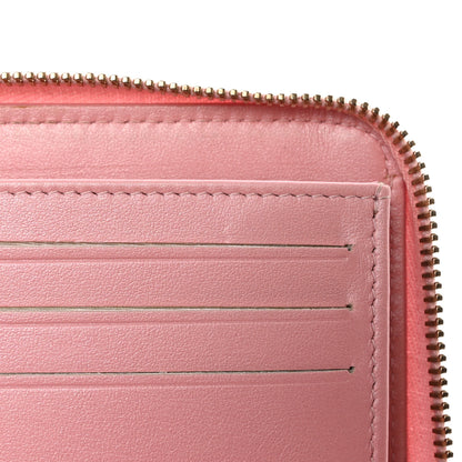 Chanel Iridescent Caviar Quilted Large Zip Around Organizer Wallet Pink 11 of 19