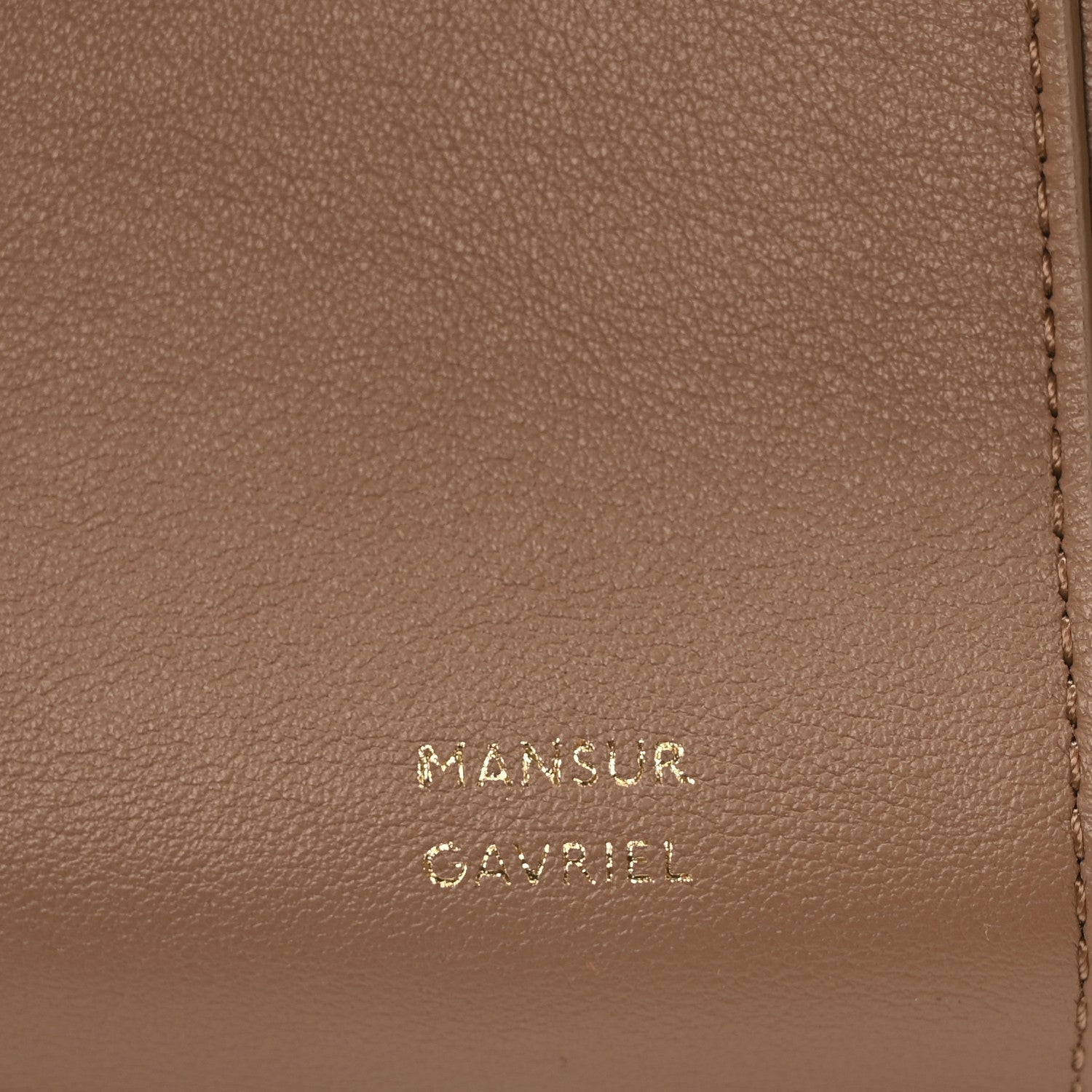 Mansur Gavriel Calfskin Flores Drawstring Bag Biscotto 6 of 9