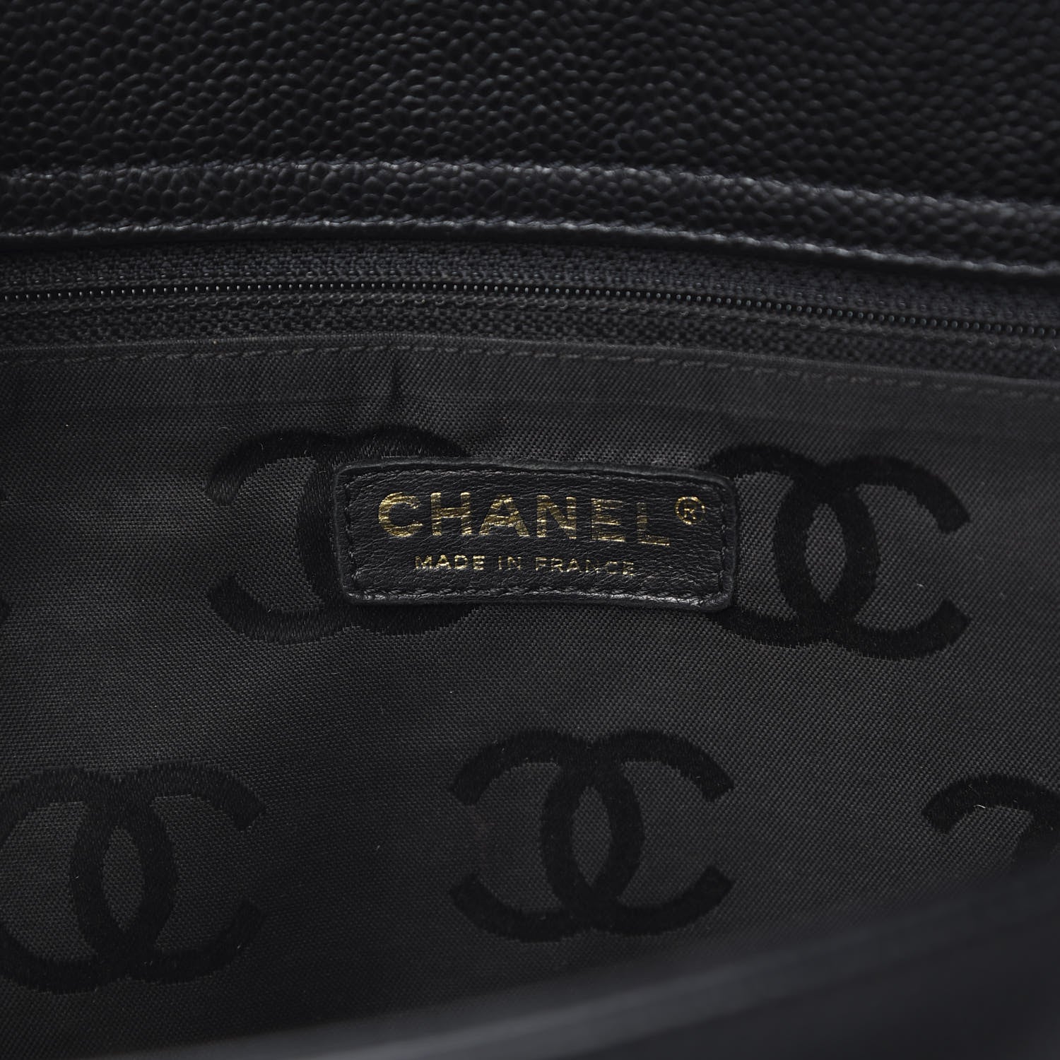 Chanel Caviar CC Tote Black 6 of 20