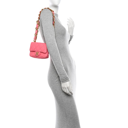 Chanel Lambskin Quilted Mini Funky Town Flap Pink 2 of 11