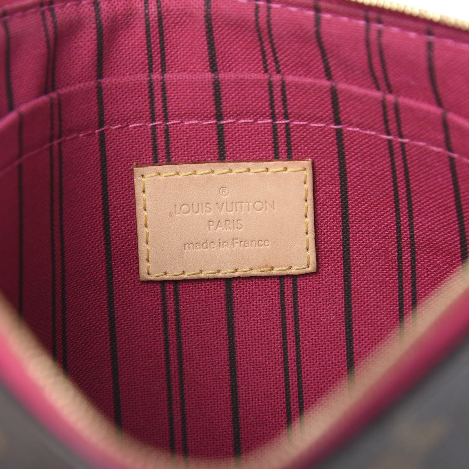 Louis Vuitton Monogram Neverfull MM GM Pochette Pivoine 5 of 6