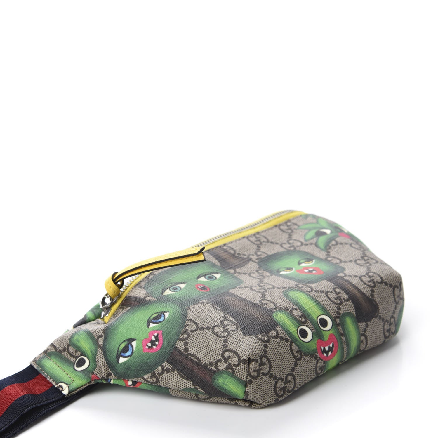 Gucci GG Supreme Monogram Smiling Plants Childrens Belt Bag Multicolor 4 of 10