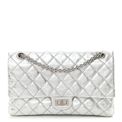 Chanel Metallic Aged Calfskin Quilted 2.55 Reissue 226 Flap Silver 1 of 10