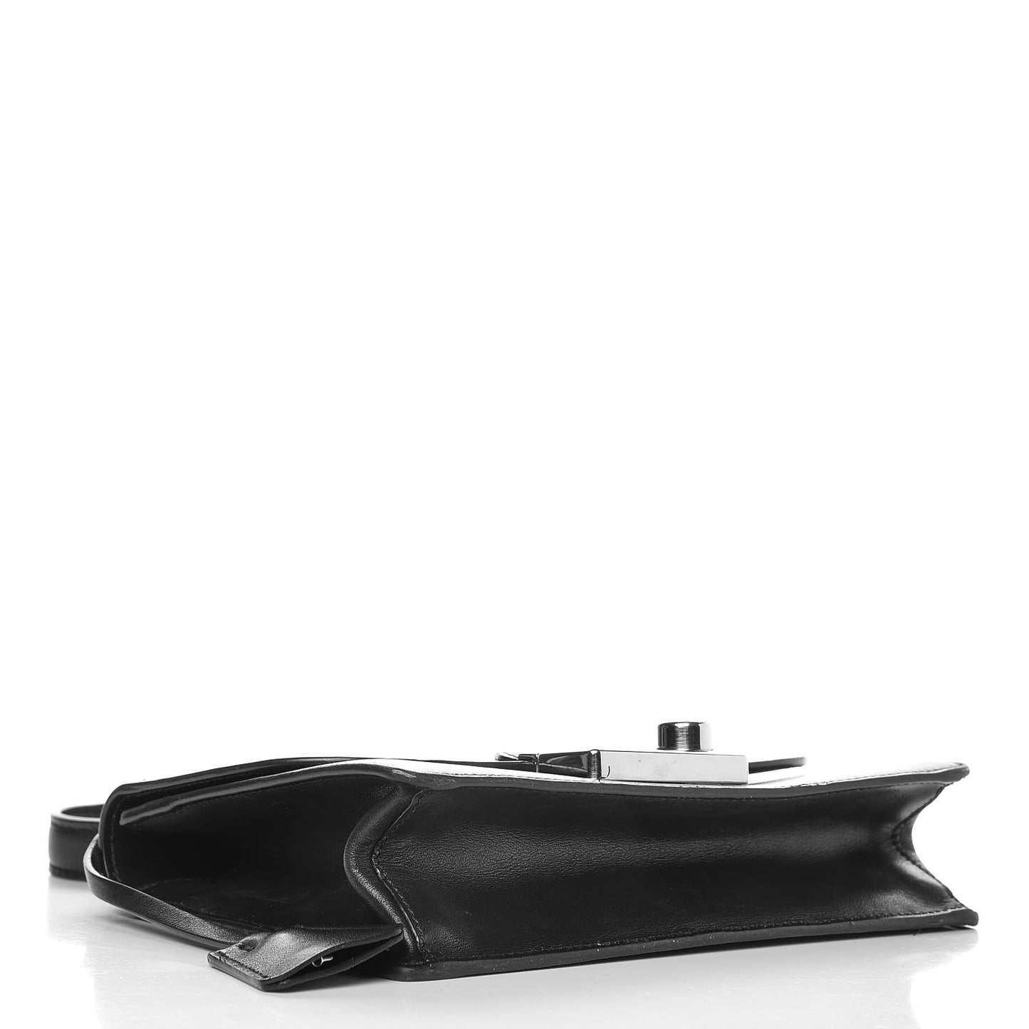 Soft Calfskin Sound Chain Shoulder Bag Black