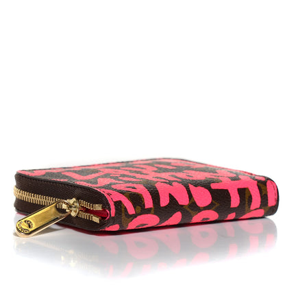 Louis Vuitton Monogram Graffiti Zippy Coin Purse Fuchsia 4 of 7