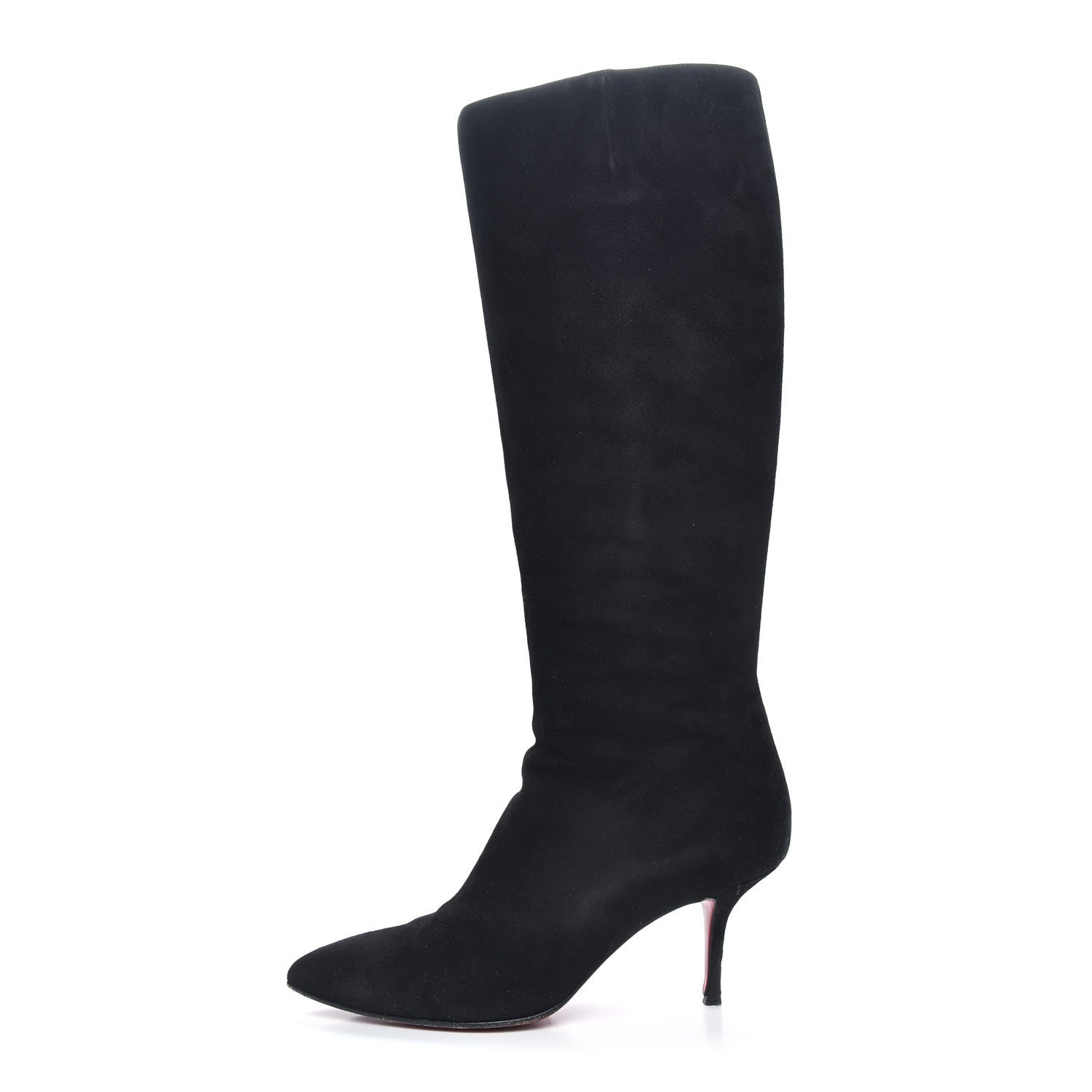 Christian Louboutin Veau Velours Alta Piga 70 Boots 39.5 Black 1 of 8