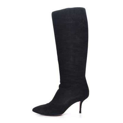 Christian Louboutin Veau Velours Alta Piga 70 Boots 39.5 Black 1 of 8