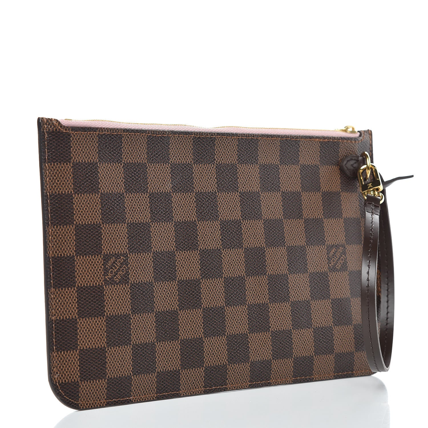 Louis Vuitton Damier Ebene Neverfull MM GM Pochette Rose Ballerine 3 of 7