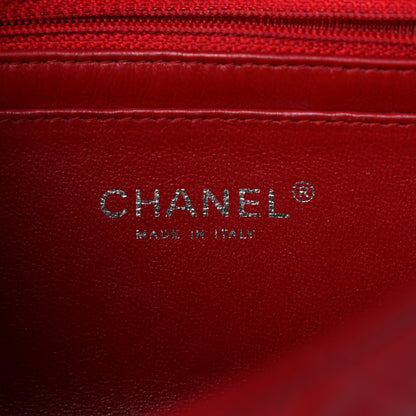 Chanel Lambskin Quilted Mini Rectangular Flap Dark Red 5 of 14