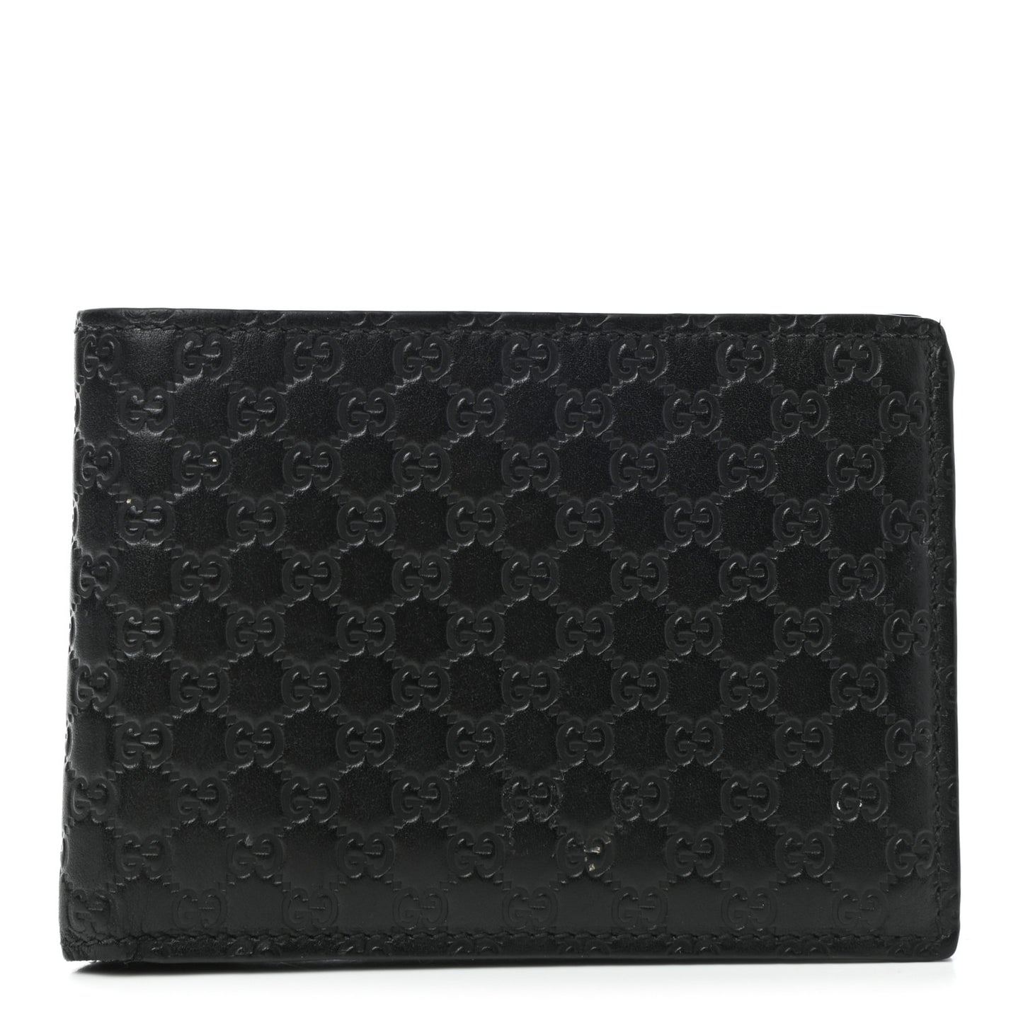 Microguccissima Bi-Fold Wallet Black