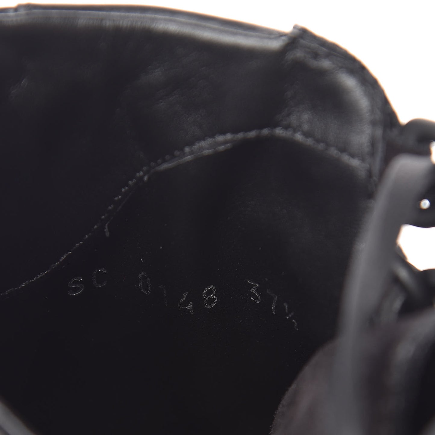 Suede Calfskin Laureate Platform Desert Boots 37.5 Black