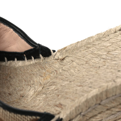 Gucci Monogram Matelasse GG Marmont Ankle Wrap Platform 35/120mm Espadrille Wedges 35 Beige Ebony Black Sand Storm 12 of 13