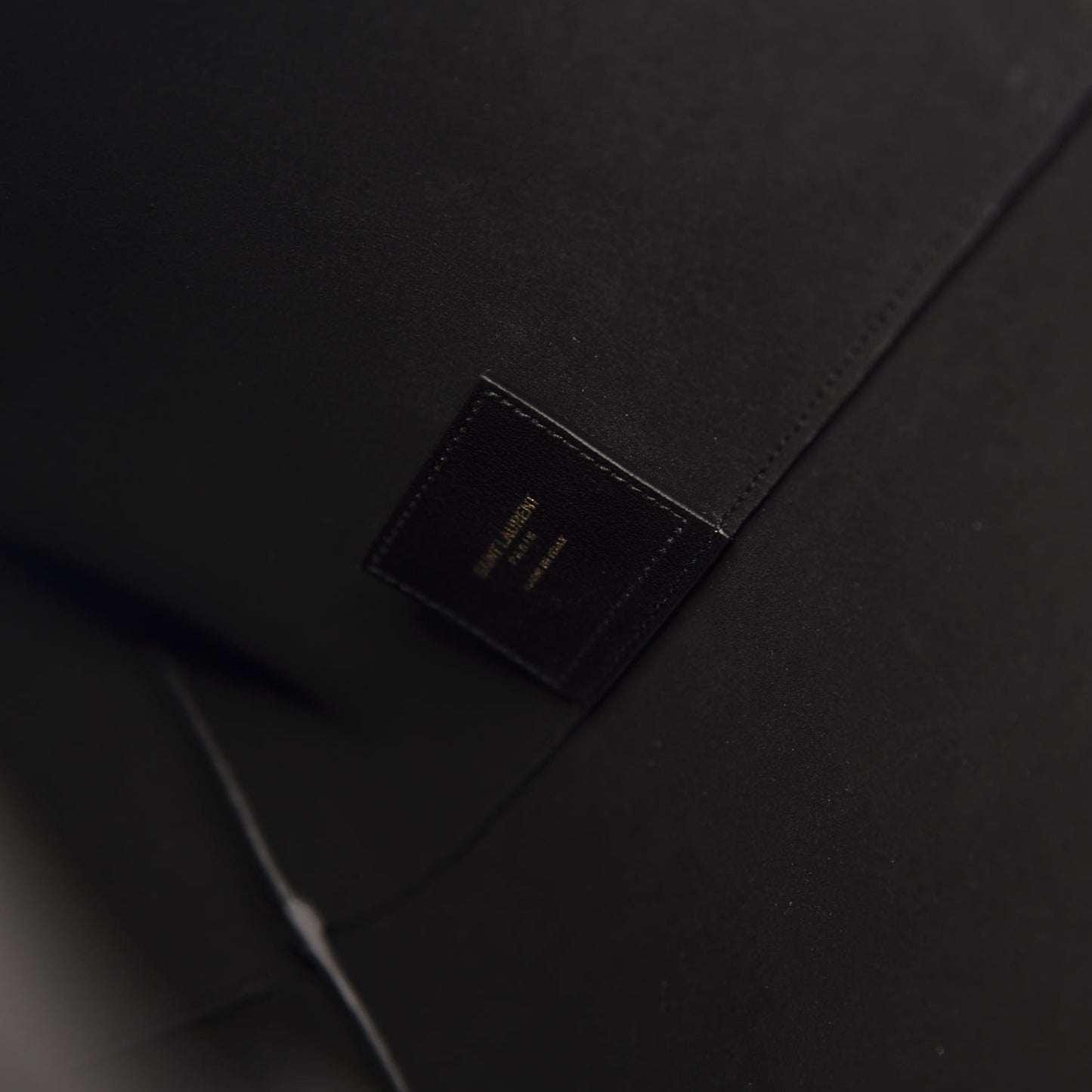 Calfskin Large Shopping Tote Black