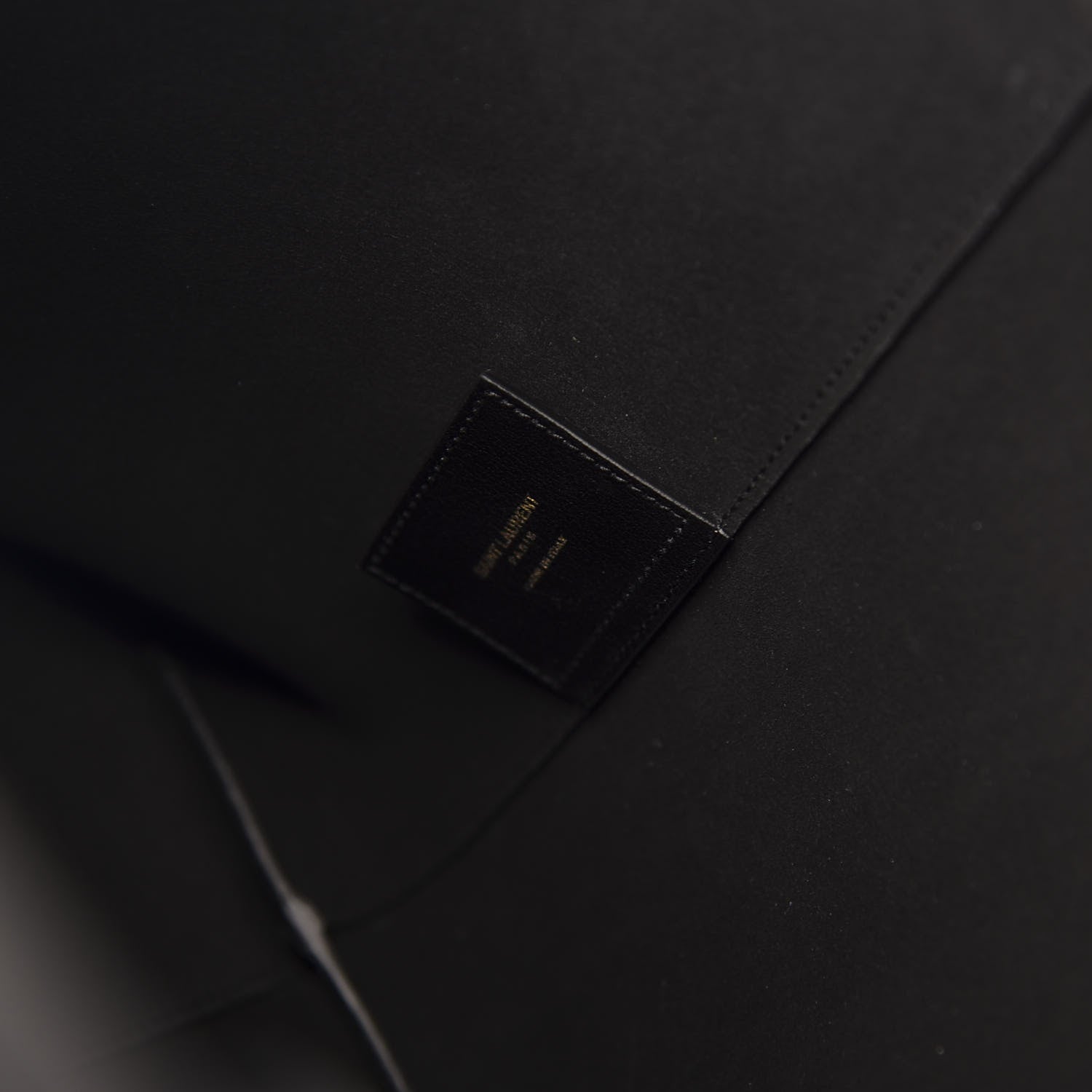 Saint Laurent Calfskin Large Shopping Tote Black 7 of 12