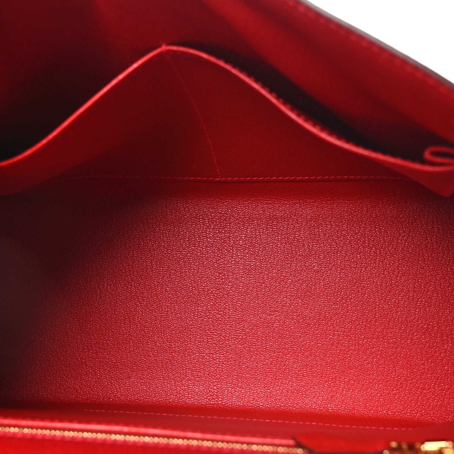 Hermes Chevre Mysore Horseshoe Kelly Sellier 28 Rouge Casaque Rose Pourpre 5 of 11