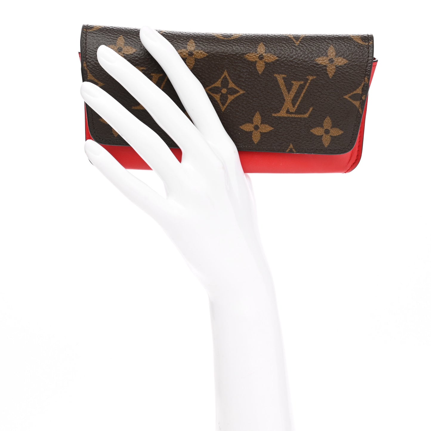 Monogram Woody Glasses Case Rouge