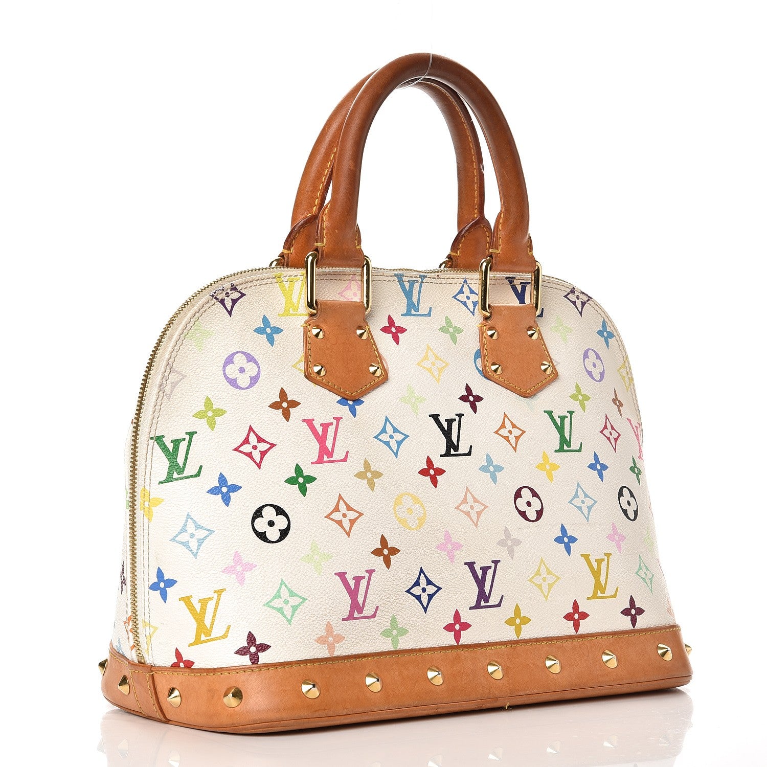Louis Vuitton Monogram Multicolor Alma White 3 of 14