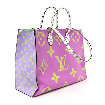 Louis Vuitton Monogram Giant Onthego GM Pink Lilac 3 of 11