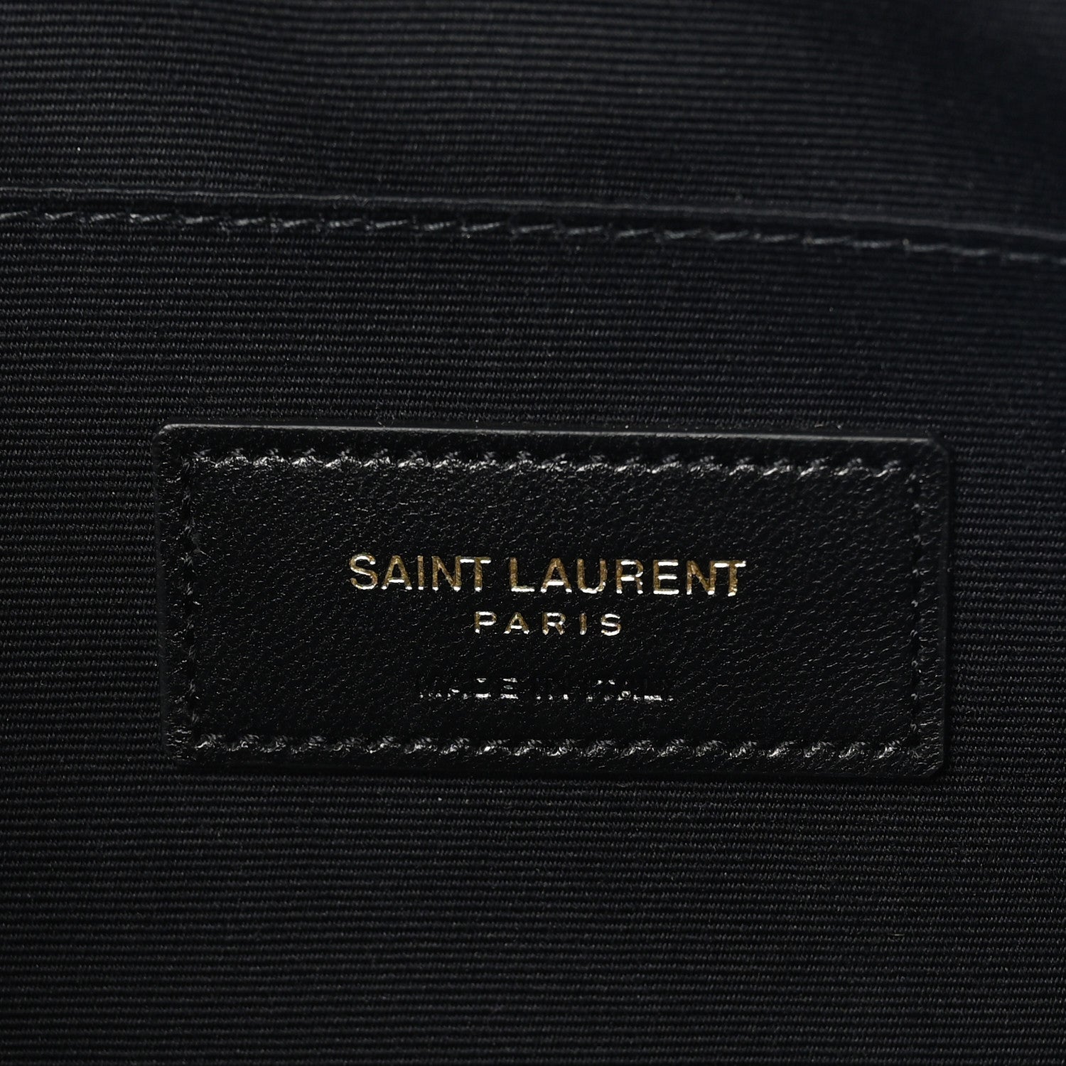 Saint Laurent Calfskin Matelasse Chevron Monogram Document Holder Black 6 of 8