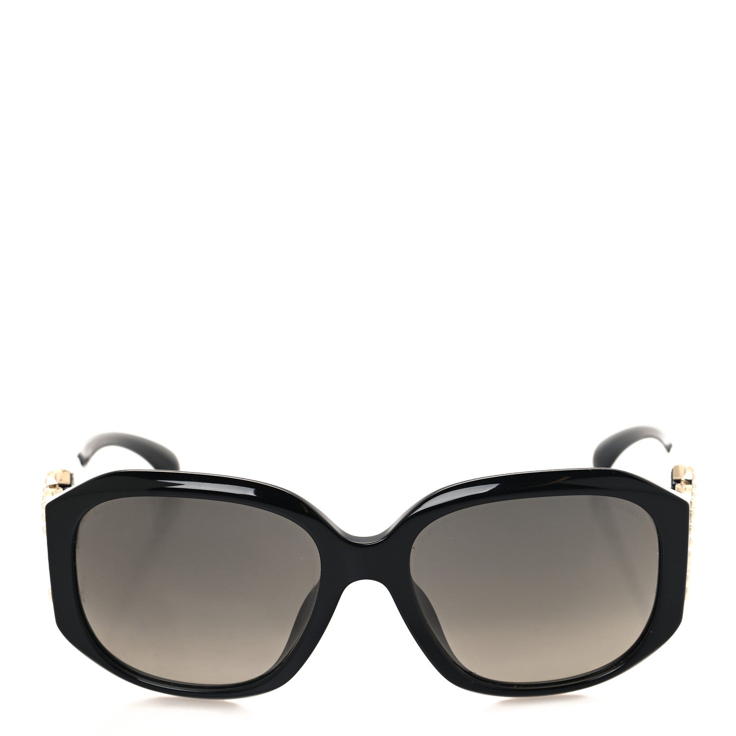 Chanel Acetate Pearl CC Square Sunglasses 71501-A Black 1510229