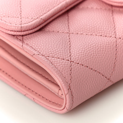 Chanel Caviar Quilted Medium Flap Wallet Pink 9 of 11
