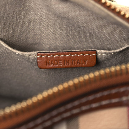 Burberry Haymarket Check Satchel Brown 8 of 12