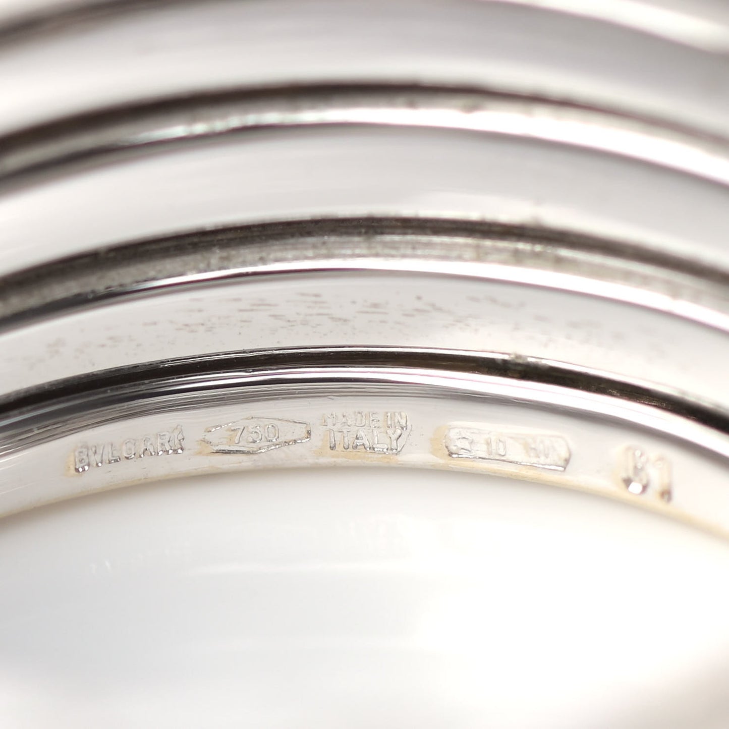 18K White Gold B.Zero1 Four-Band Ring 61 9.5