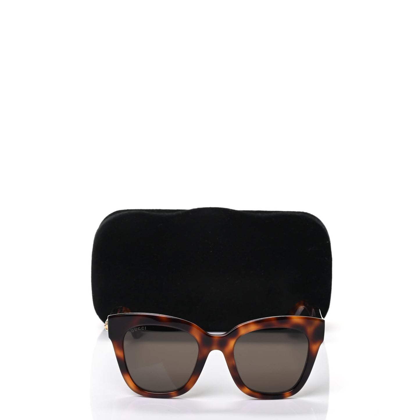 Acetate Square Frame Sunglasses GG0029S Tortoise