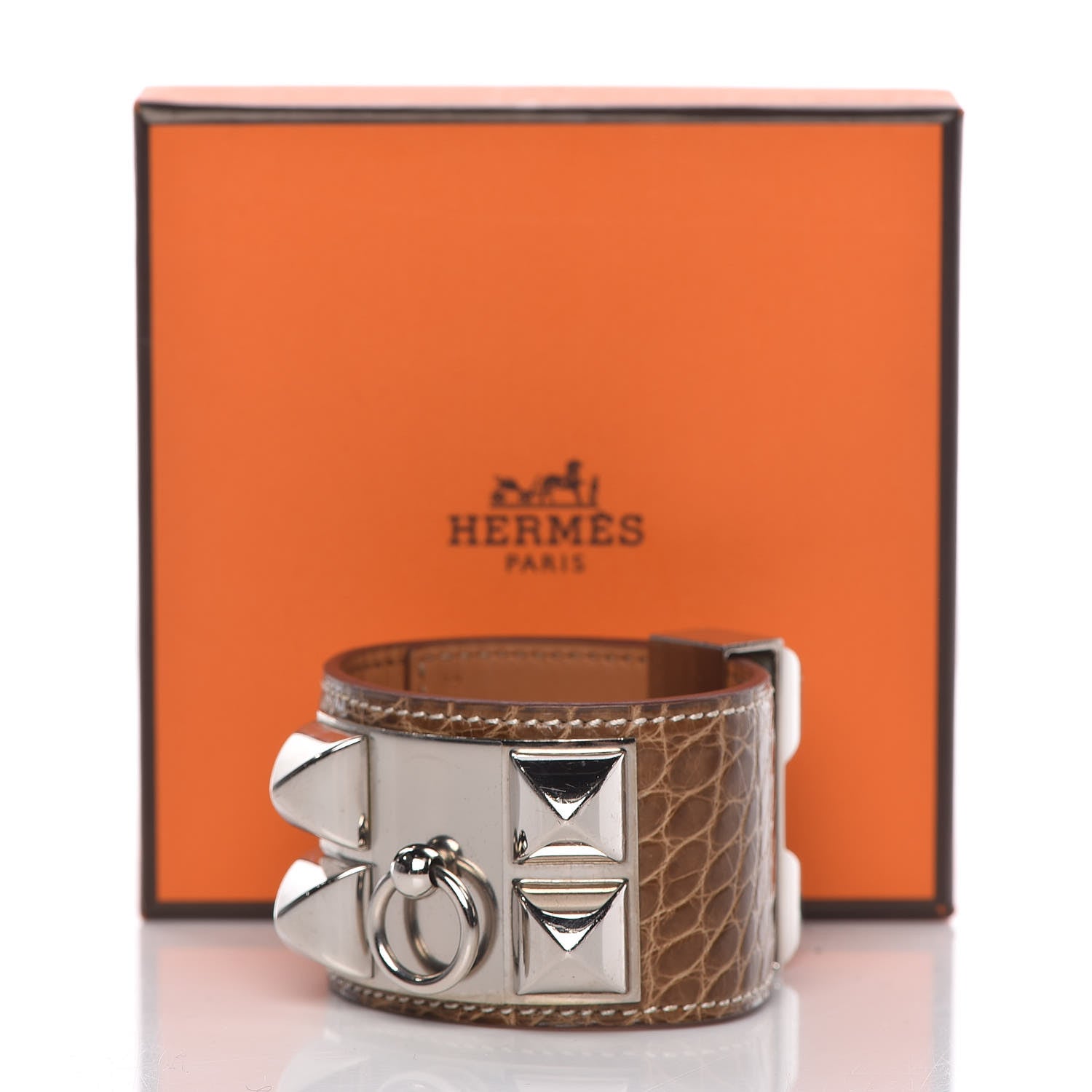 Hermes Matte Alligator Collier De Chien CDC Bracelet S Ficelle 6 of 6