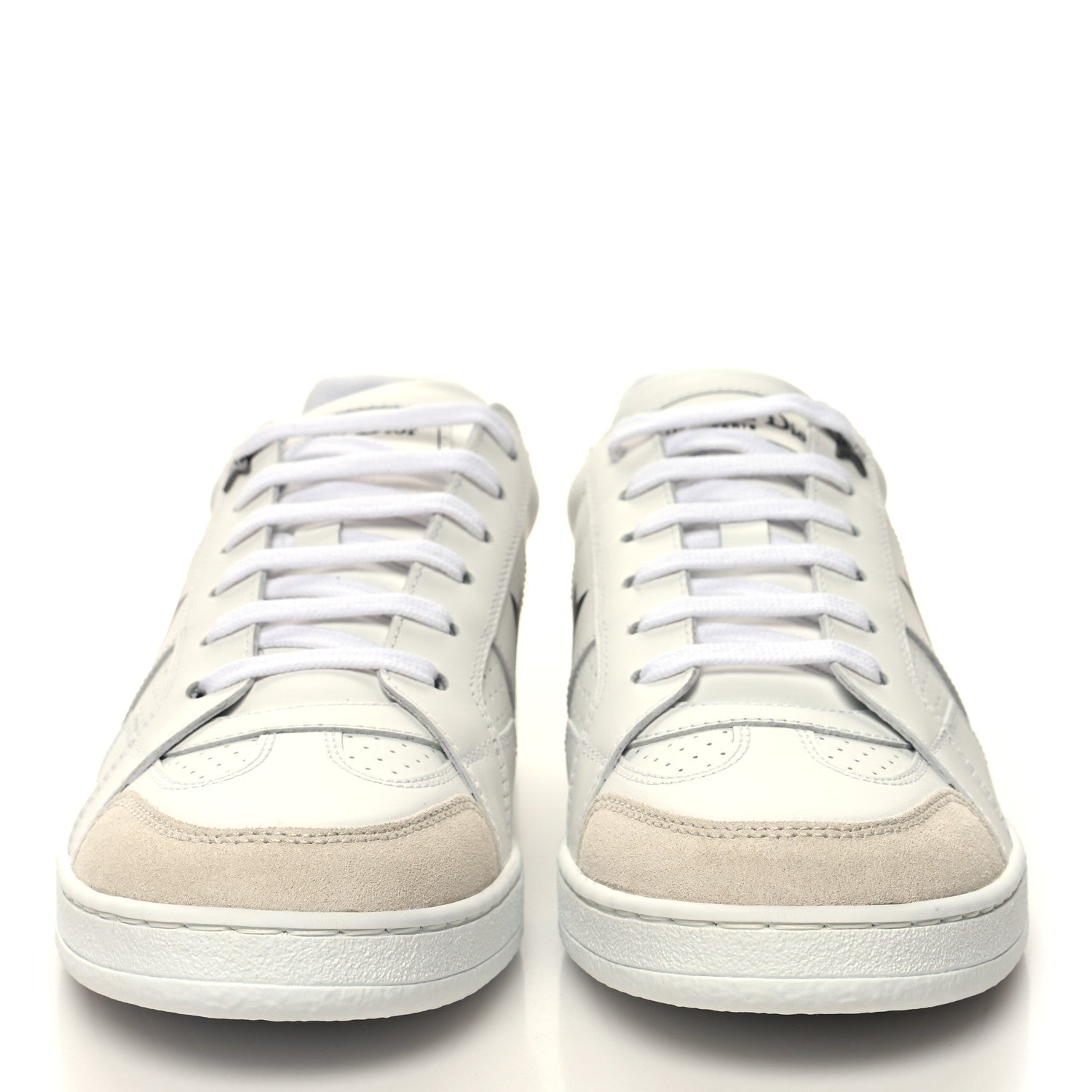Christian Dior Calfskin Suede Dior Star Low Top Sneakers 37 White Black 2 of 9