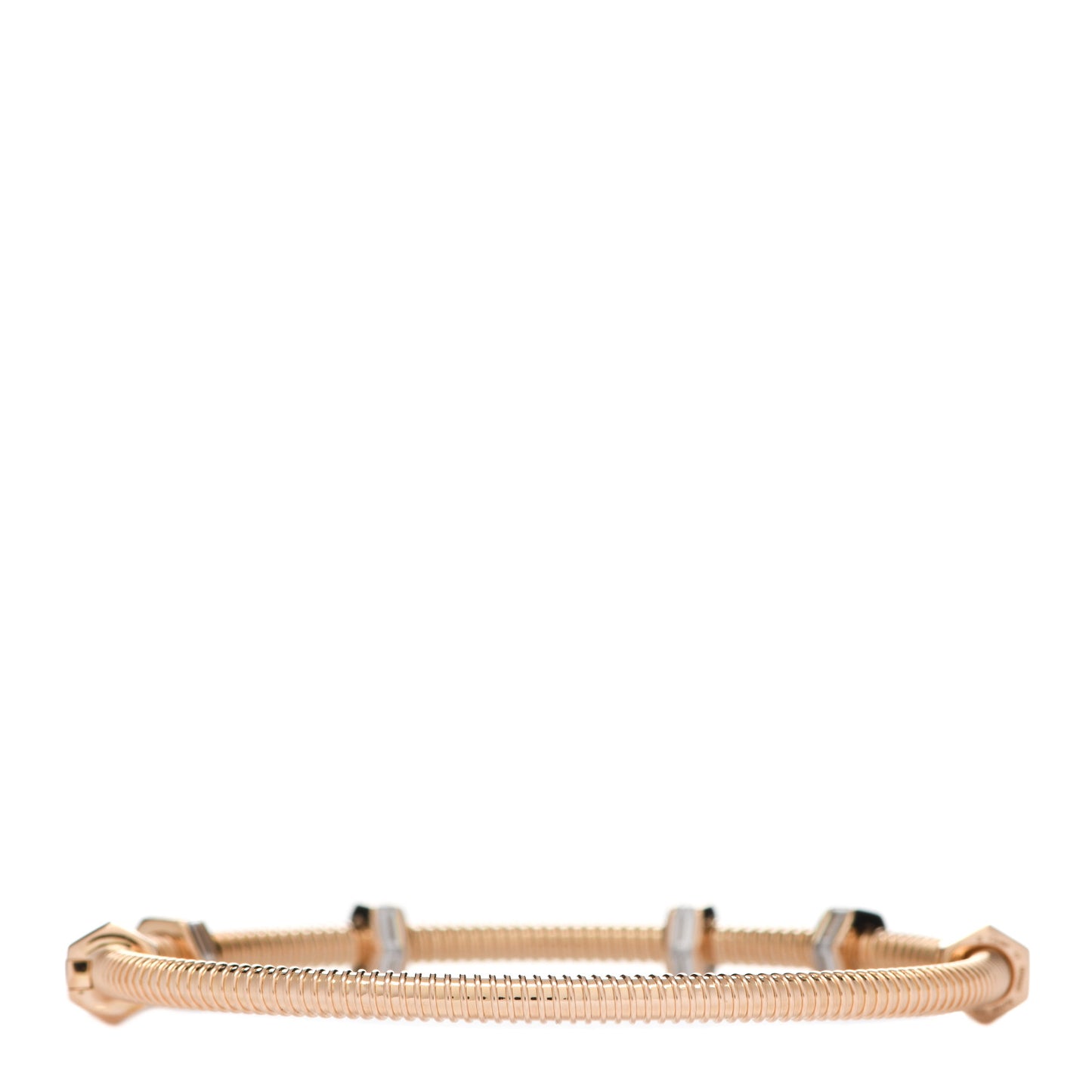 18K Pink Gold Diamond Ecrou de Cartier Bracelet 17