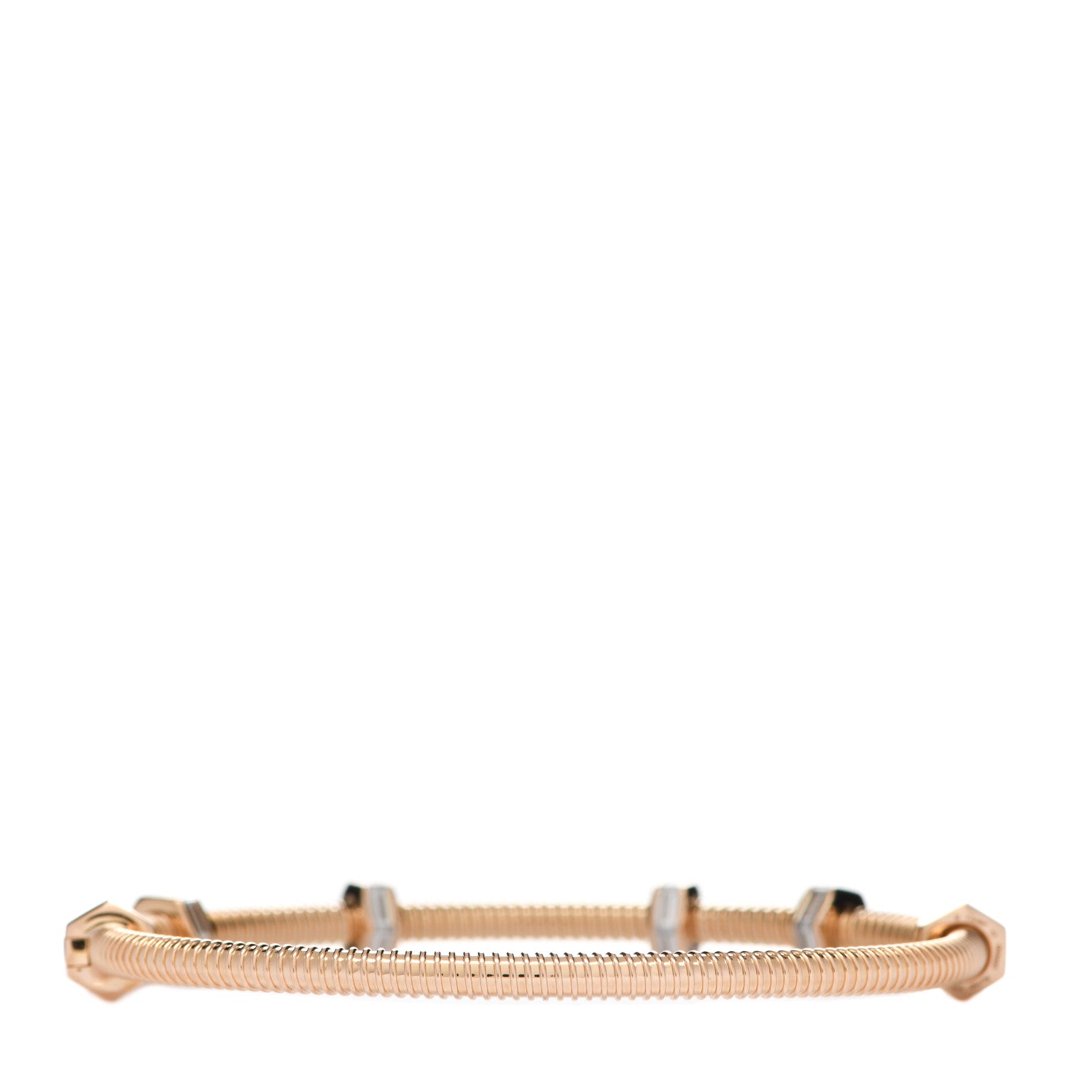Cartier 18K Pink Gold Diamond Ecrou de Cartier Bracelet 17 2 of 4
