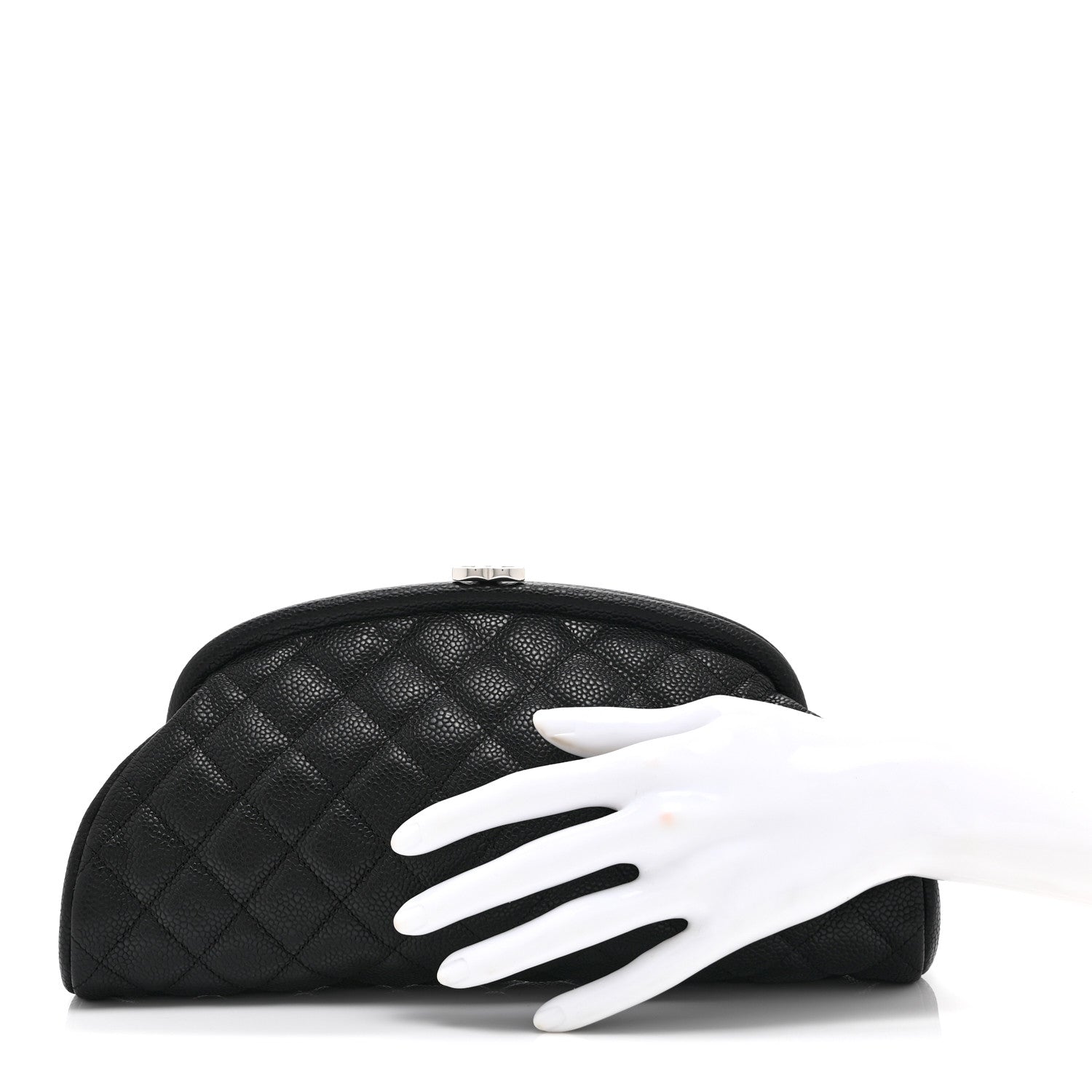 Chanel Caviar Quilted Timeless Clutch Black 2 of 10