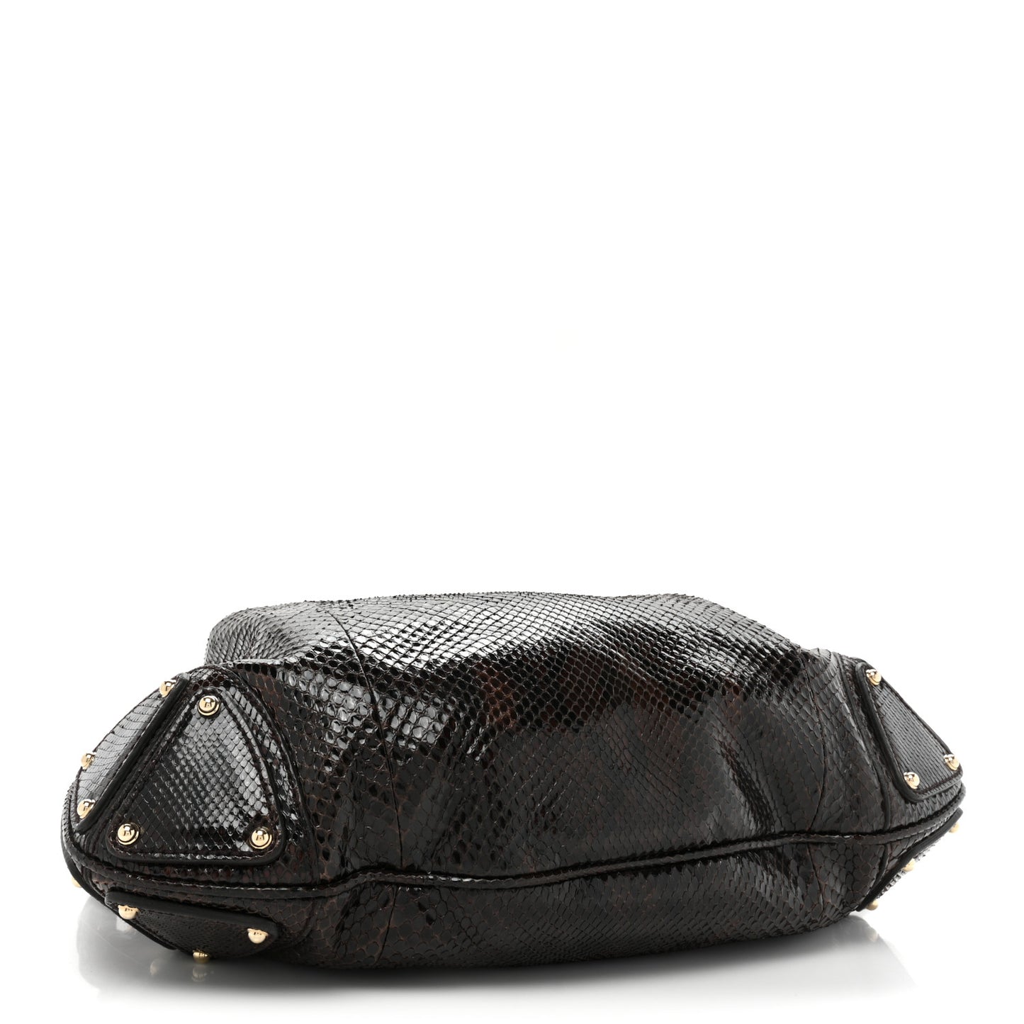 Snakeskin Medium Indy Top Handle Hobo Brown