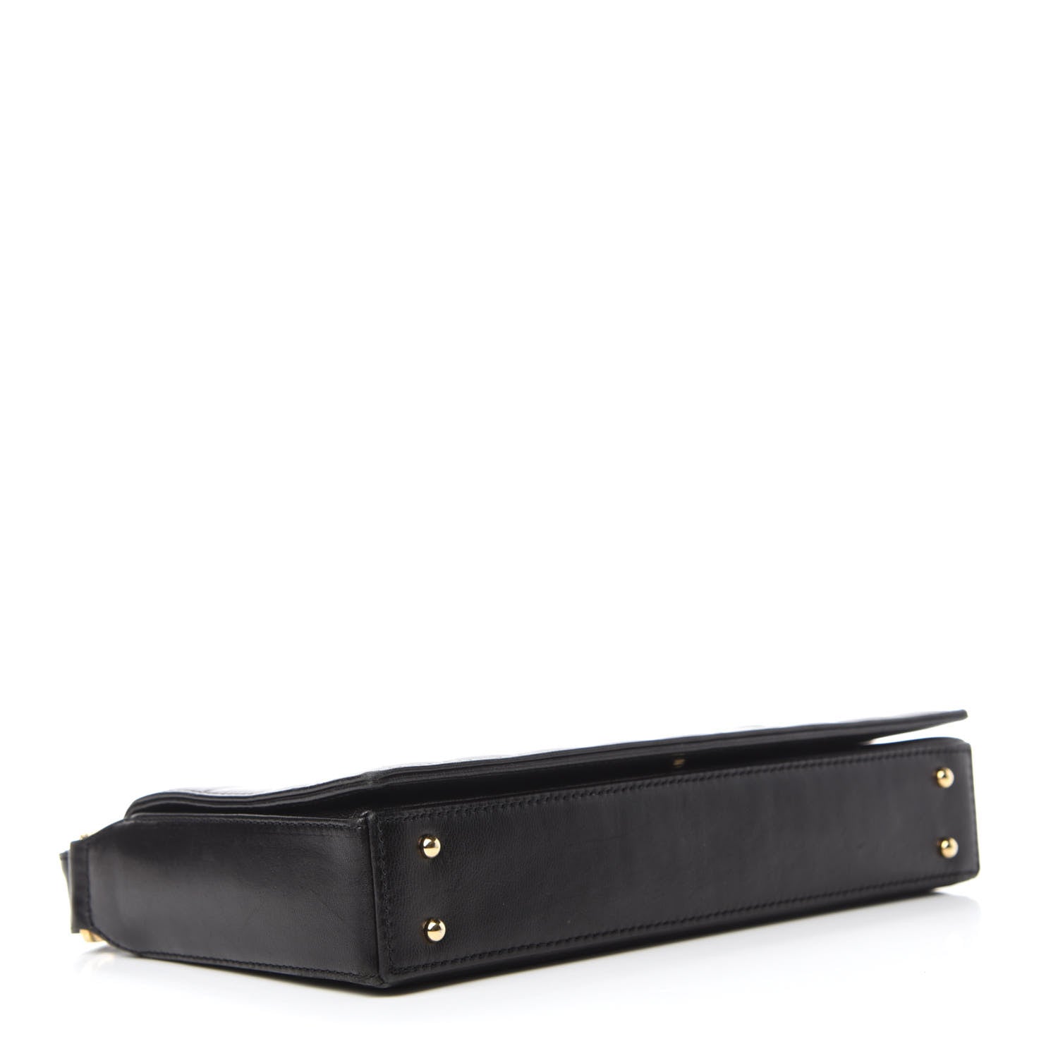 Chanel Lambskin Quilted CC Chocolate Bar Flap Black 4 of 12