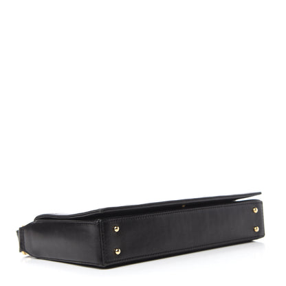 Chanel Lambskin Quilted CC Chocolate Bar Flap Black 4 of 12