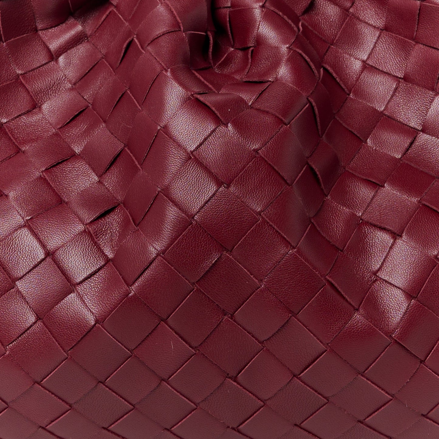 Nappa Maxi Intrecciato The Pouch Oversized Clutch Bordeaux