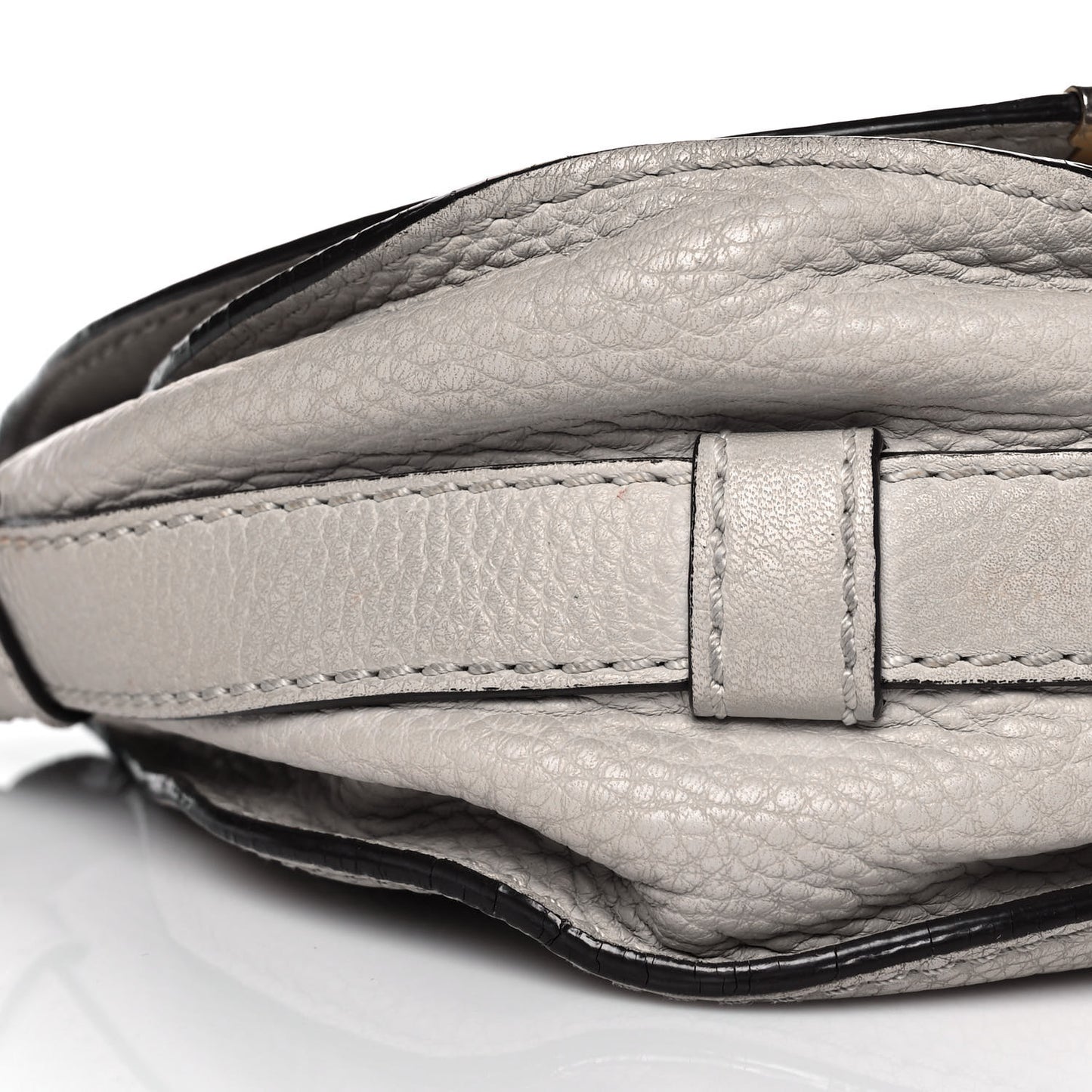 Calfskin Mini Marcie Round Crossbody Bag Cashmere Grey